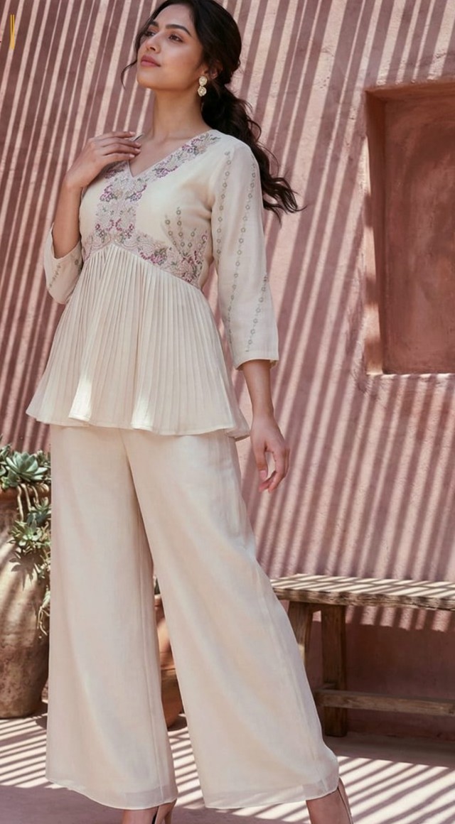 Ivory co-ord set for daily luxury